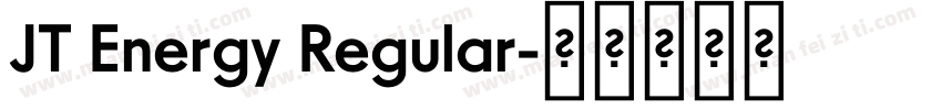 JT Energy Regular字体转换